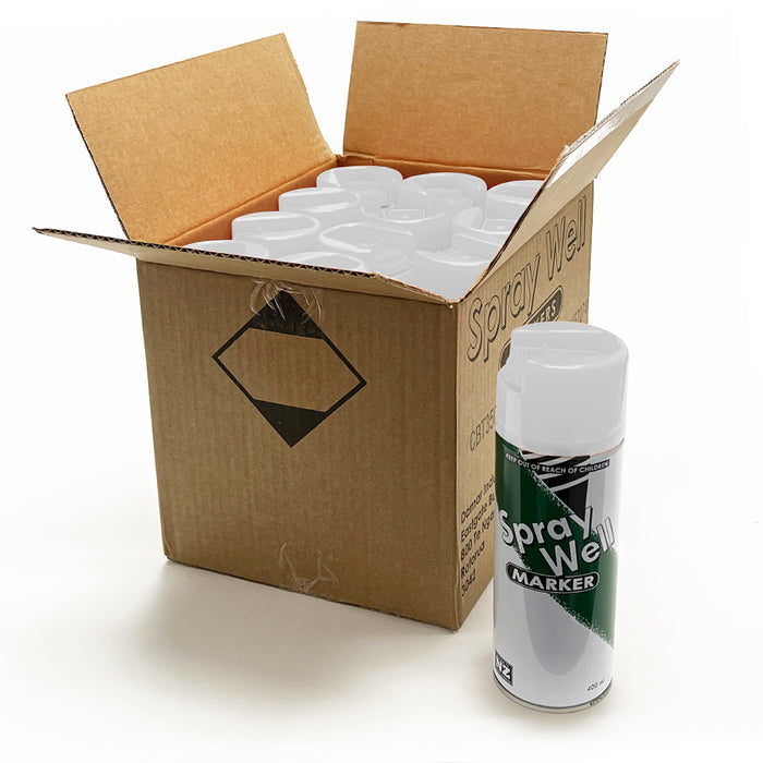 SprayWell Marking Paint - 400ml Upside-down Cans - Carton of 12 Cans*