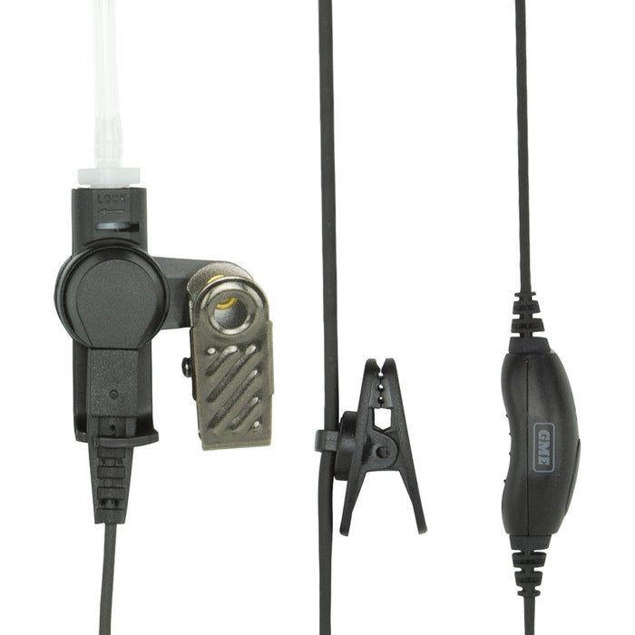 GME HS010 Security kit - Clear Ear tube & Lapel Microphone