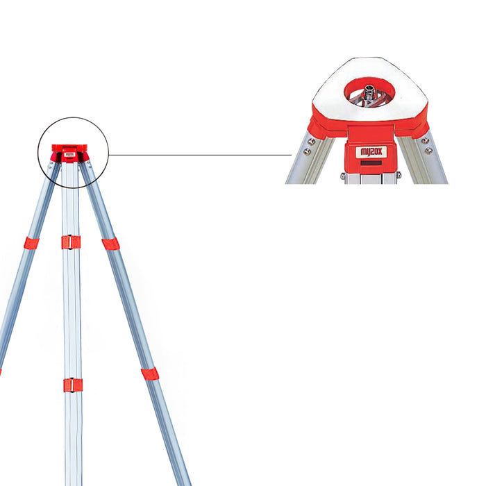Myzox Flat Top Aluminium Tower Tripod