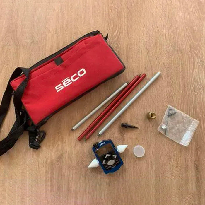 Seco Sliding Mini Pin Pole Prism and Sectional Metric Pole Kit