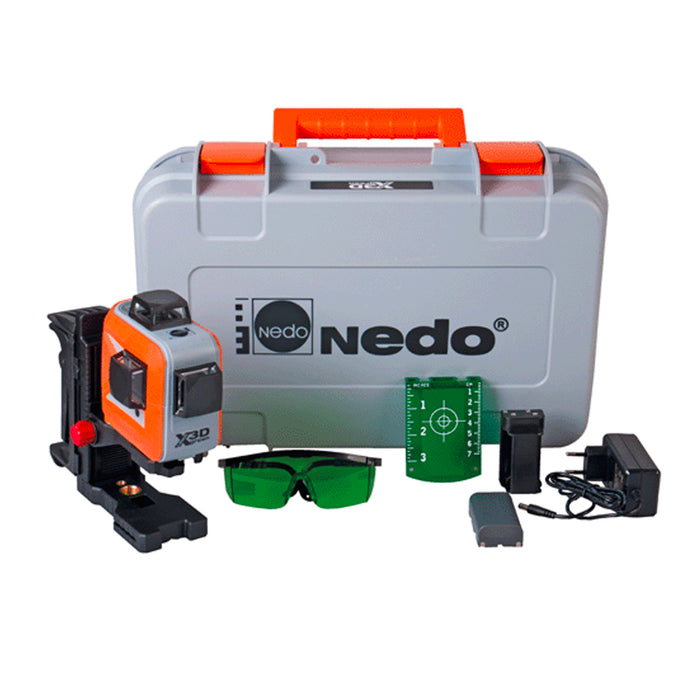 Nedo X-LINER 3D Green Beam Line Laser Level