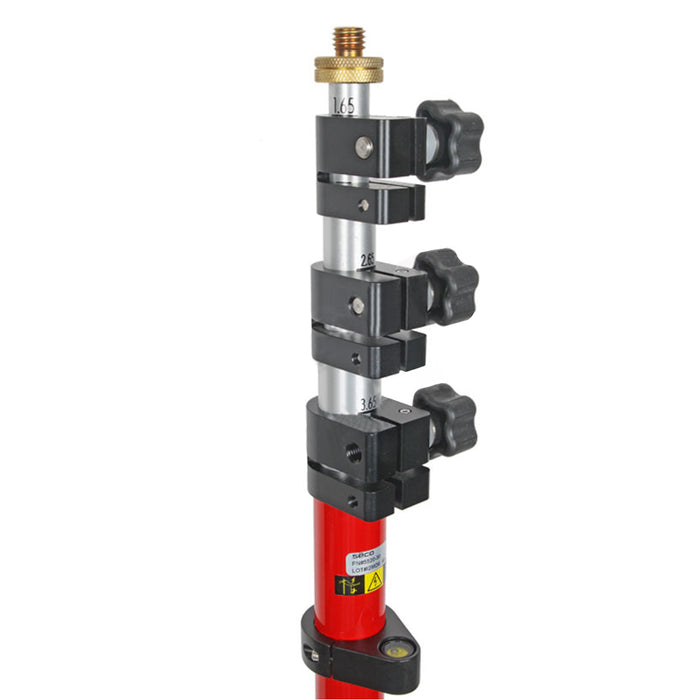 Seco Twist Lock Prism Pole - 4.6m - Adjustable 5/8th Top