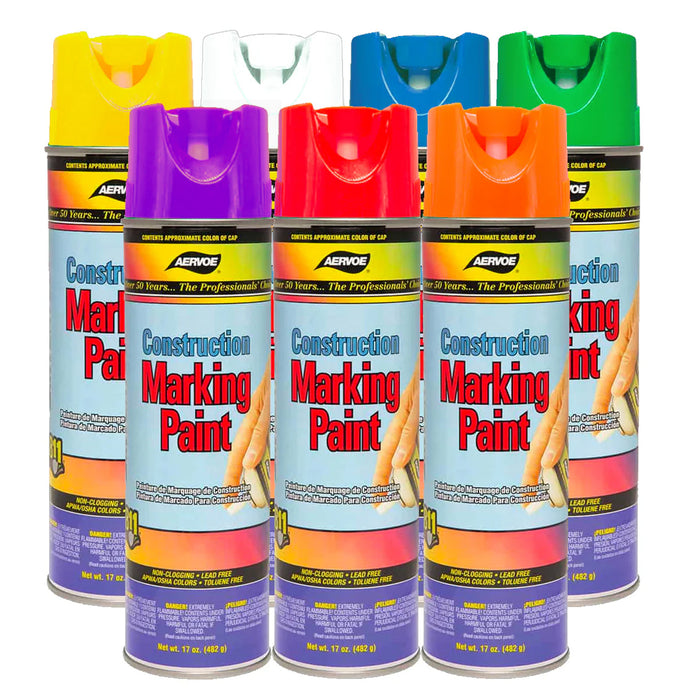 Aervoe Marking Paint - 482g Upside-down Cans - Carton of 12 Cans*