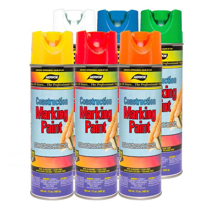 Aervoe Marking Paint - 482g Upside-down Cans - Carton of 12 Cans*