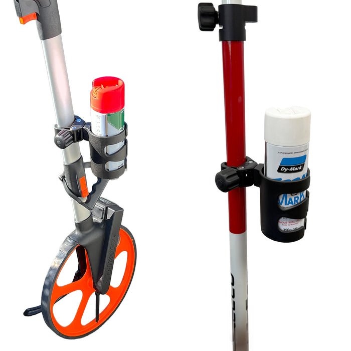 Measure Wheel & Prism Pole Marking Paint Can Holder