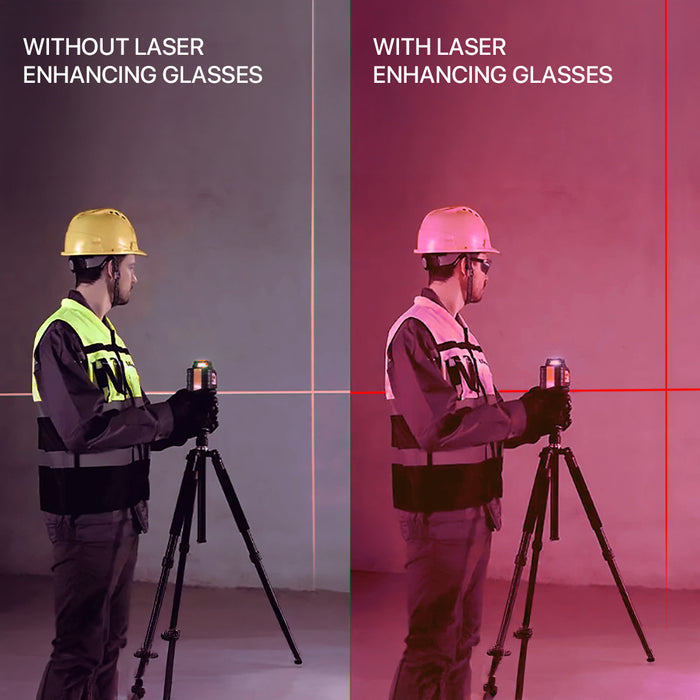 Red Beam Laser Enhancing Glasses