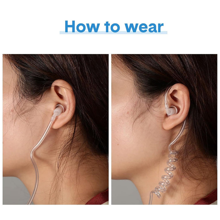 GME HS010 Security kit - Clear Ear tube & Lapel Microphone