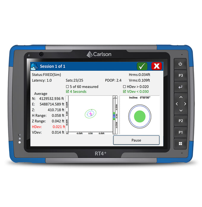 Carlson RT4+ Ruggedised Field Tablet Data Collector Controller