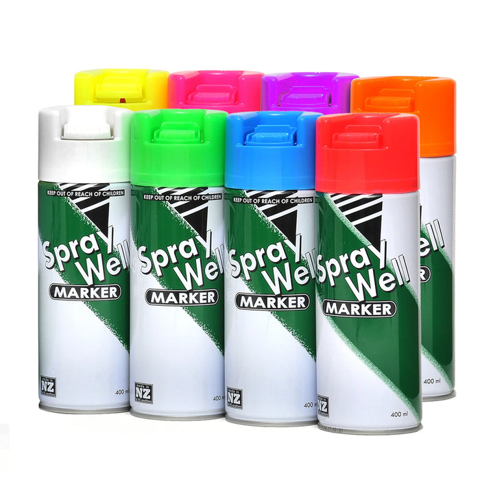SprayWell Marking Paint - 400ml Upside-down Cans - Carton of 12 Cans*