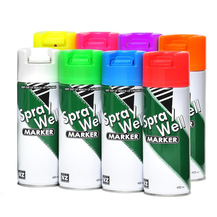 SprayWell Marking Paint - 400ml Upside-down Cans - Carton of 12 Cans*