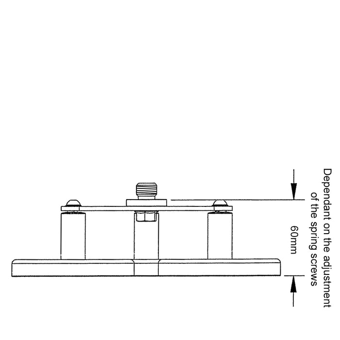 Triple Magnetic Mount With 5/8 Thread