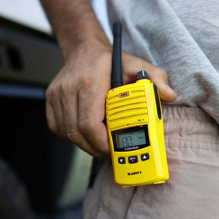 GME TX6165 Twin Pack 5 Watt Radios Yellow