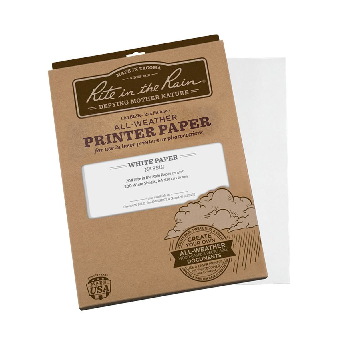 Rite In The Rain Printer/Copy Paper A4 8512 - 200 Sheet Pack — Trig ...