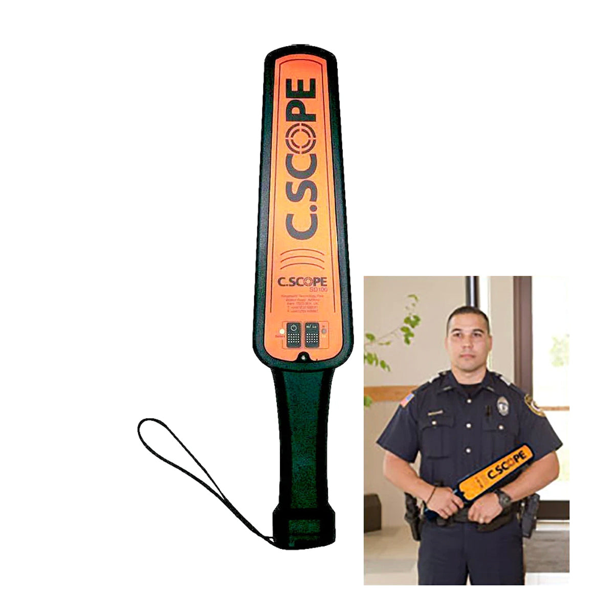 Cscope Sticker CScope SD100 Handheld security Metal Detector Scanner — Trig Instruments NZ