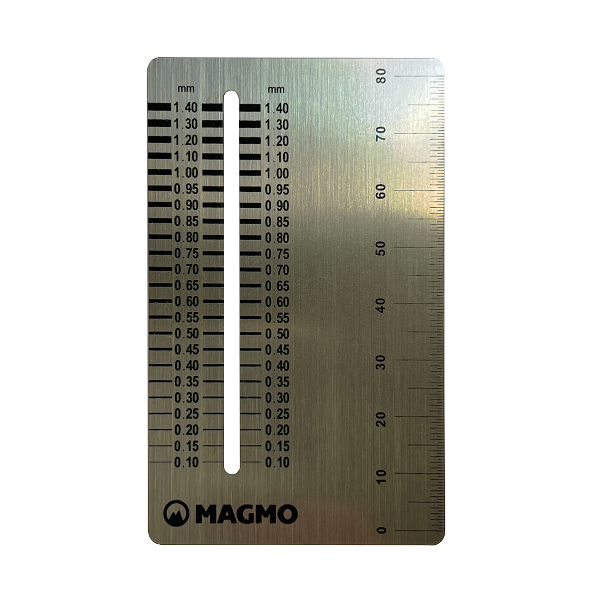 Magmo Stainless Steel Crack Gauge Ruler Card — Trig Instruments NZ